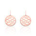 Boucles D'oreilles Pendantes Maelis Acier Rose - Pendantes Femme | Marc Orian