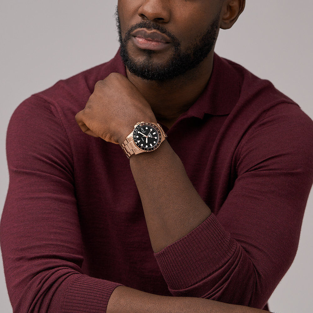Montre Fossil Blue Gmt Noir - Montres étanches Homme | Marc Orian