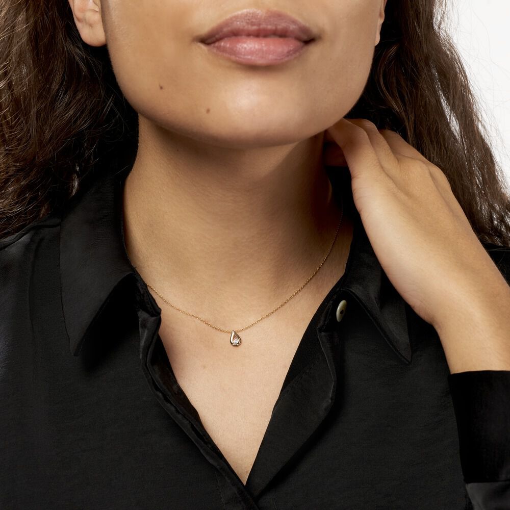 Collier Purete Or Jaune Diamant - Colliers avec pierres Femme | Marc Orian