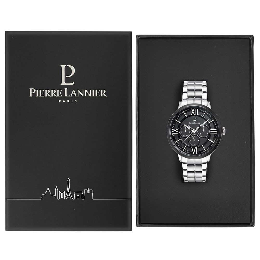 Montre Pierre Lannier Collection Beaucour Noir - Montres &eacute;tanches Homme | Marc Orian