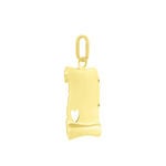 Pendentif Irenca Message Parchemin Or Jaune - Pendentifs Famille | Marc Orian