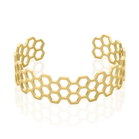 Bracelet Jonc Ouvert Acier Doré Buglose - Bracelets joncs Femme | Marc Orian