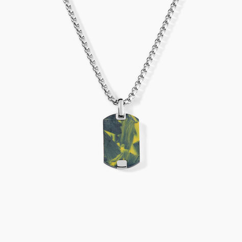Collier Jourdan Azeneth Acier Argenté - Bijoux Homme | Marc Orian