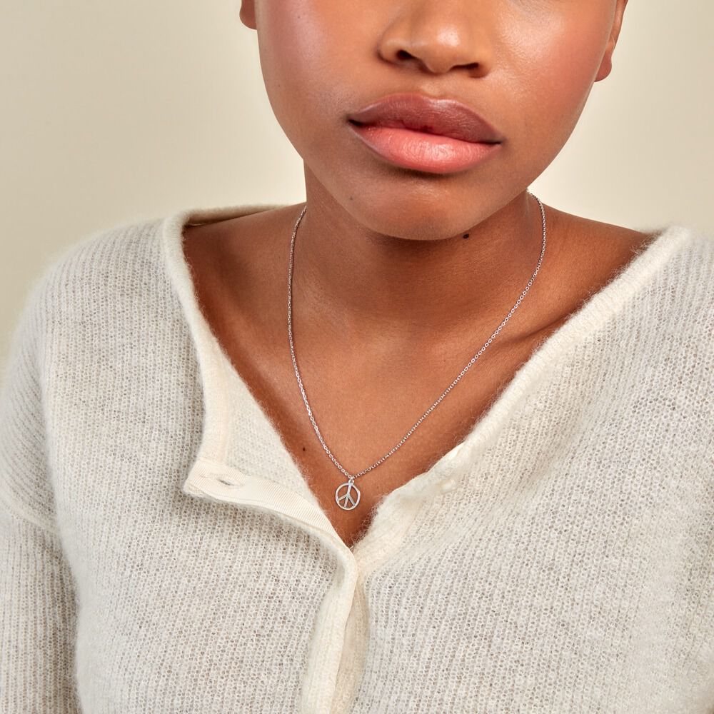 Collier Mahli Argent Blanc - Colliers Femme | Marc Orian