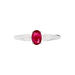 Bague Edgina Or Blanc Rubis Et Diamant - Bagues vintage Femme | Marc Orian