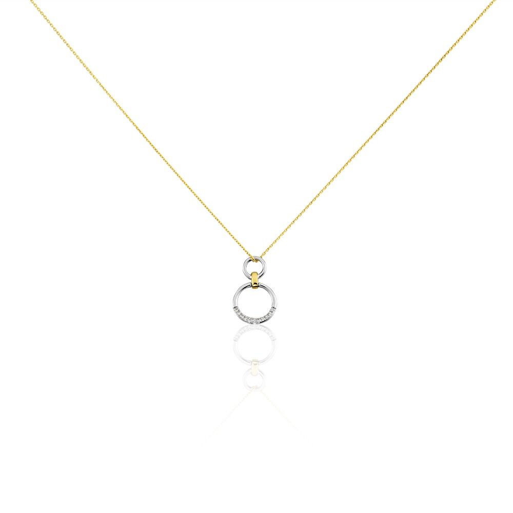 Collier Or Bicolore Nioline Diamant - Colliers avec pierres Femme | Marc Orian