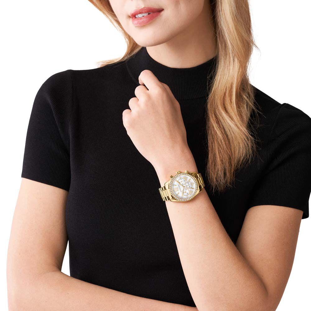 Montre Michael Kors Lexington Blanc - Montres étanches Femme | Marc Orian