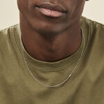 Cha&icirc;ne Imad Maille Gourmette Or Blanc - Chaines Famille | Marc Orian