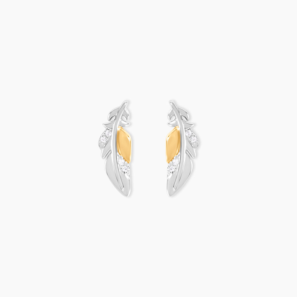 Boucles D'Oreilles Puces Or Jaune Oxyde De Zirconium - Puces Femme | Marc Orian