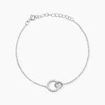 Bracelet Fant Argent Blanc Oxyde De Zirconium - Bracelets fantaisie Femme | Marc Orian