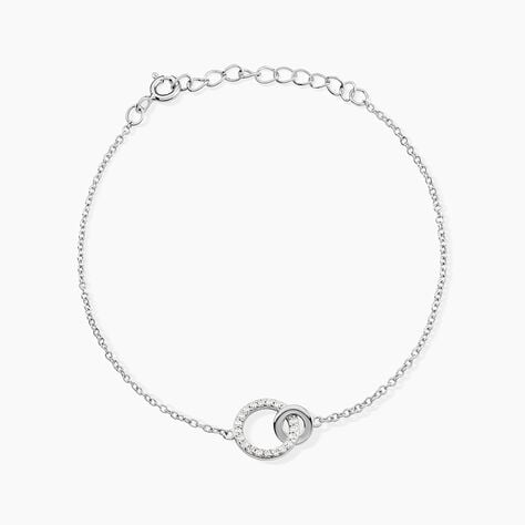 Bracelet Fant Argent Blanc Oxyde De Zirconium - Bracelets fantaisie Femme | Marc Orian