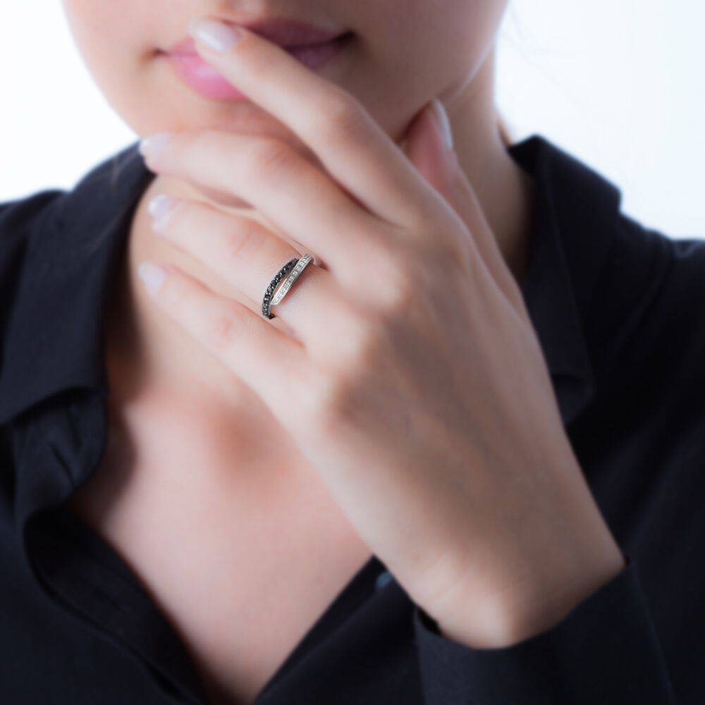 Bague Lexy Argent Oxyde De Zirconium - Bagues avec pierre Femme | Marc Orian