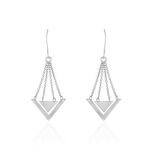 Boucles D'oreilles Pendantes Timala Argent Blanc - Pendantes Femme | Marc Orian