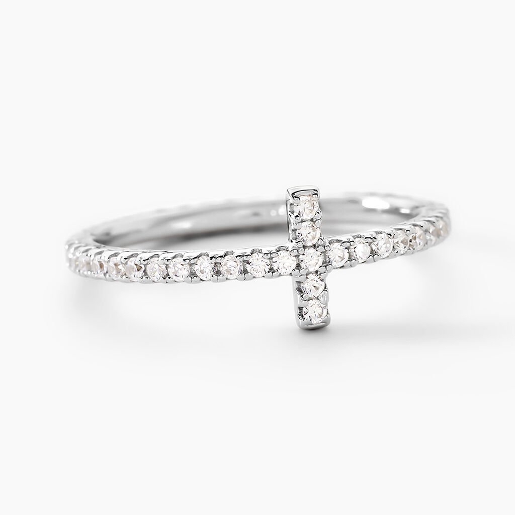 Bague Biche Argent Blanc Oxyde De Zirconium - Bijoux fantaisie Femme | Marc Orian