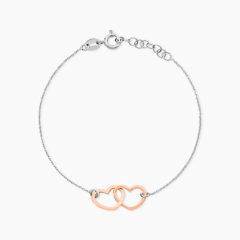 Bracelet Argent Bicolore Virgi - Bracelets Anneaux Entrelaces Femme | Marc Orian
