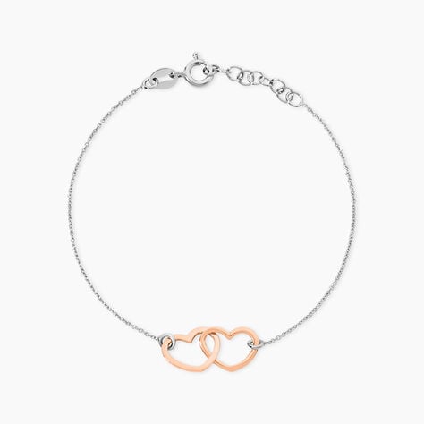 Bracelet Argent Bicolore Virgi - Bracelets Anneaux Entrelaces Femme | Marc Orian