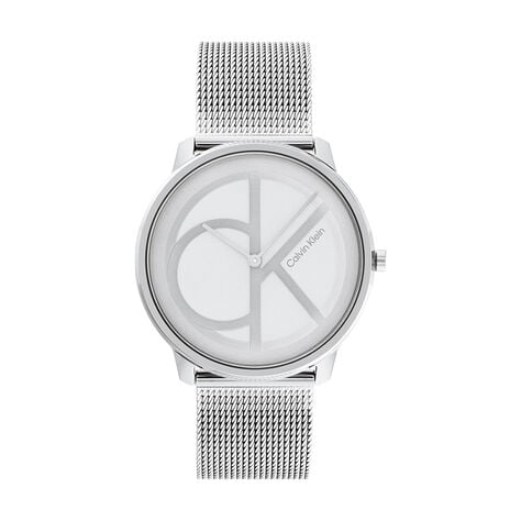 Montre Calvin Klein Iconic Mesh Argent - Montres &eacute;tanches Femme | Marc Orian