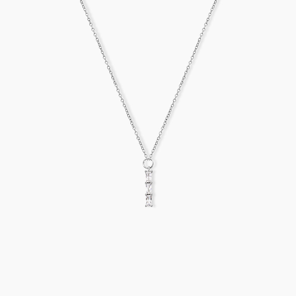 Collier Nikolia Argent Blanc Oxyde De Zirconium - Colliers avec pierres Femme | Marc Orian