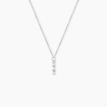 Collier Nikolia Argent Blanc Oxyde De Zirconium - Colliers avec pierres Femme | Marc Orian