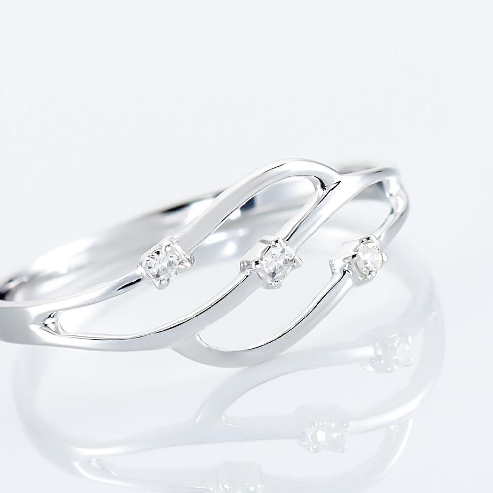 Bague Marnie Or Blanc Diamant - Bagues fiançailles Femme | Marc Orian