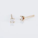 Boucles D'oreilles Puces Eddie Or Jaune Oxyde De Zirconium - Puces Femme | Marc Orian