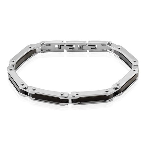 Bracelet Jourdan Homme El Castillo Acier Bicolore Noir Et Blanc - Bracelets Homme | Marc Orian