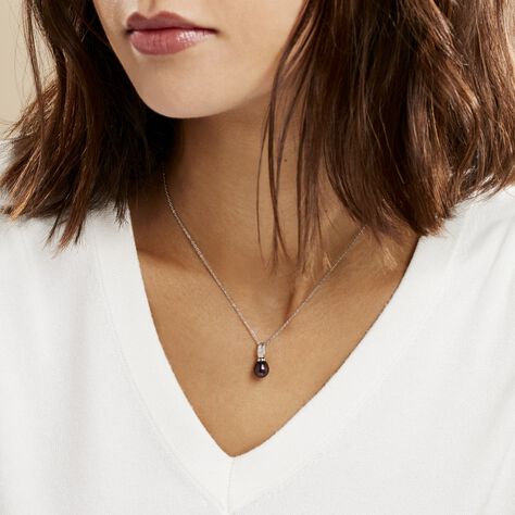 Collier Sara-luna Argent Blanc Perle De Culture Et Oxyde De Zirconium - Colliers Femme | Marc Orian