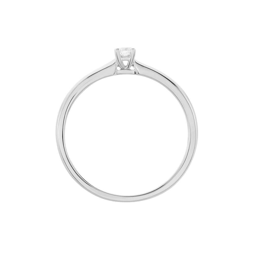 Bague Solitaire Flora Or Blanc Diamant - Solitaires Femme | Marc Orian