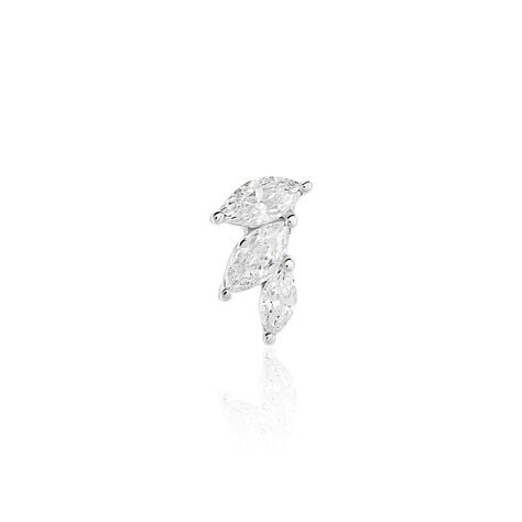 Piercing D'oreille Unitaire Fox Argent Rhodié Oxyde De Zirconium - Piercing Conch Femme | Marc Orian