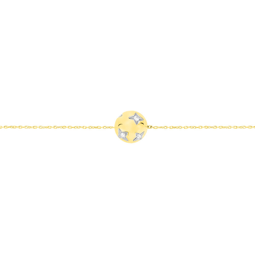 Bracelet Anahid Or Jaune Oxyde De Zirconium - Bracelets cha&icirc;nes Femme | Marc Orian