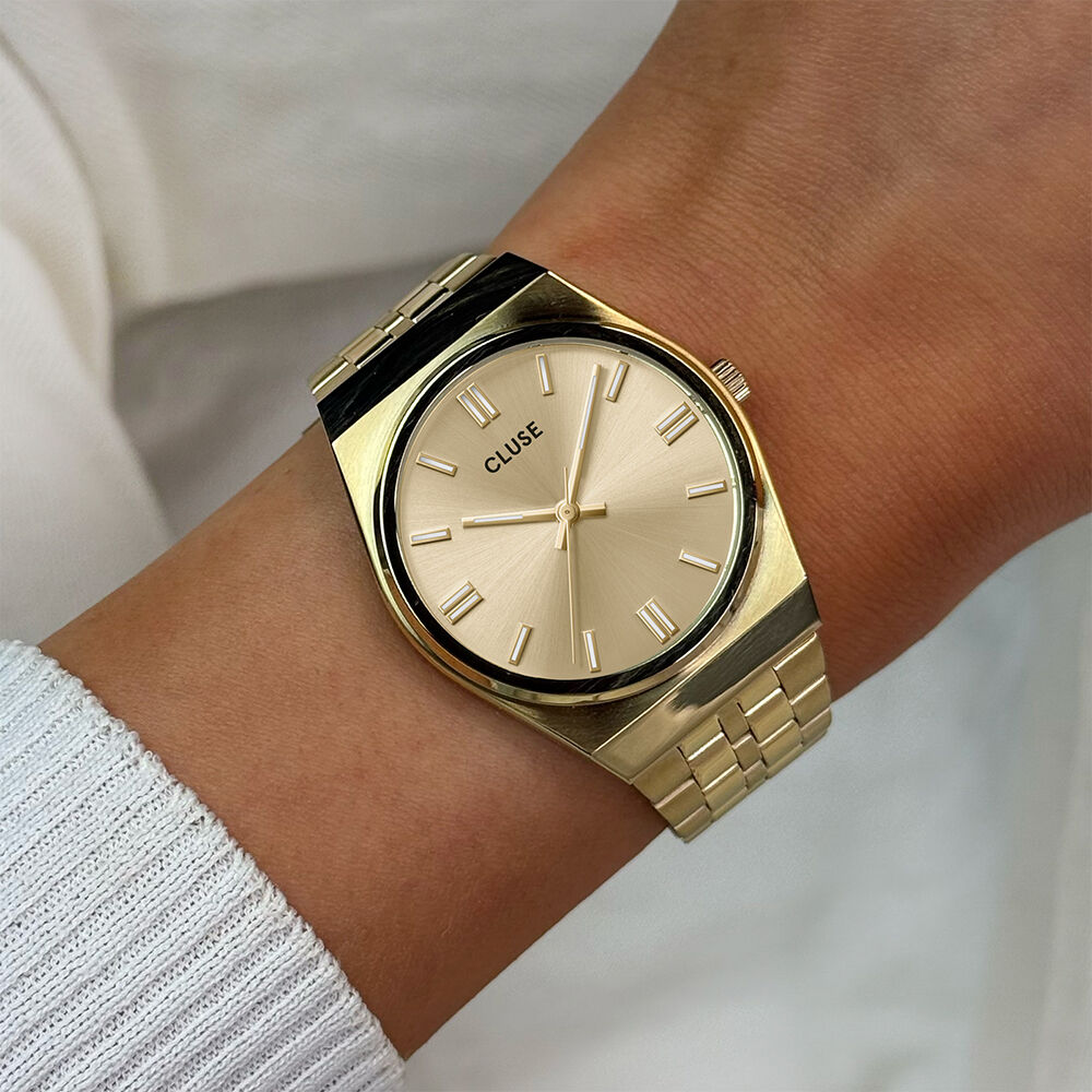 Montre Cluse Retro 70's Doré - Montres étanches Femme | Marc Orian