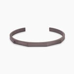 Bracelet Jonc Titane Gris Diamant - Bracelets joncs Homme | Marc Orian