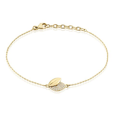 Bracelet Plaqué Or Jaune Simao Oxydes De Zirconium - Bracelets chaînes Femme | Marc Orian