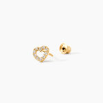 Boucles D'oreilles Puces Eily Or Jaune Oxyde De Zirconium - Puces Famille | Marc Orian