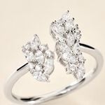 Bague Pr&eacute;cieux Flocon Argent Blanc Oxyde De Zirconium - Bijoux fantaisie Femme | Marc Orian