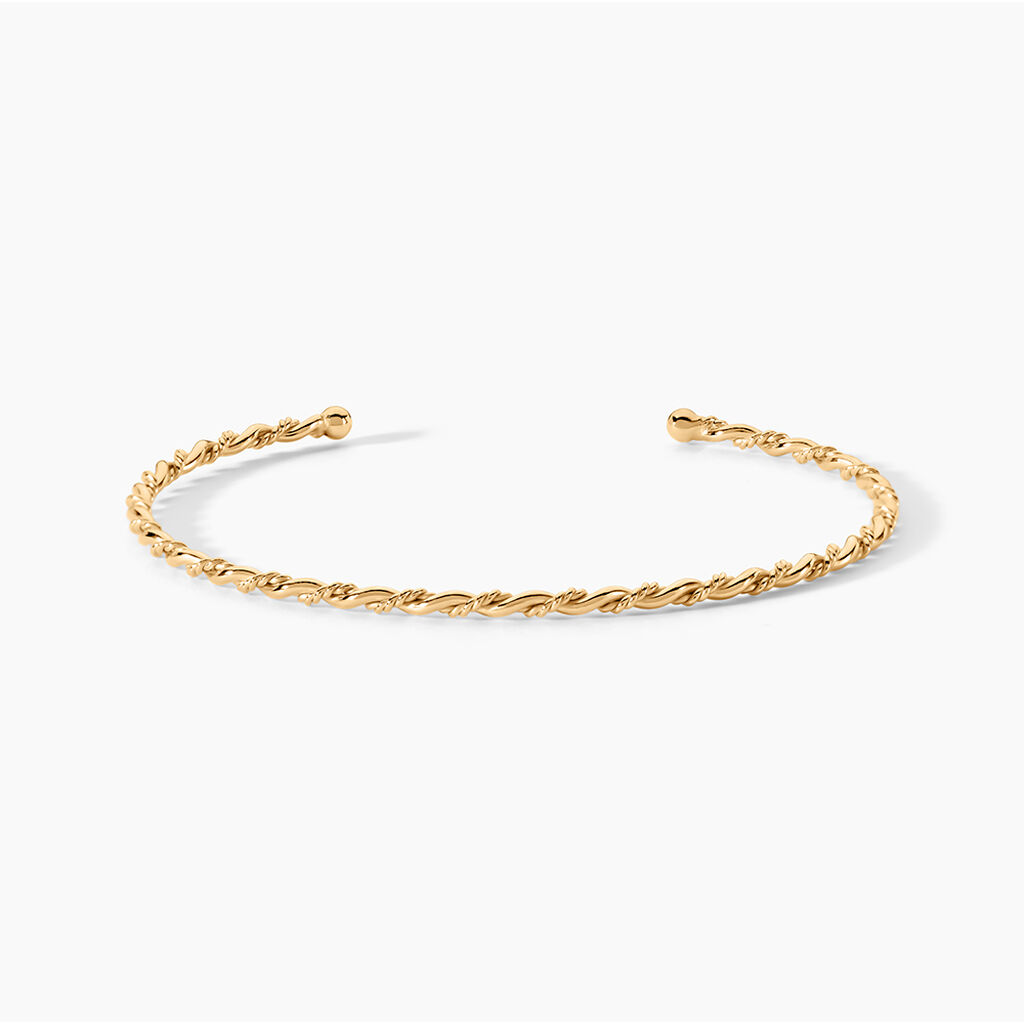 Bracelet Jonc Lou Plaqu&eacute; Or Jaune - Bracelets joncs Femme | Marc Orian