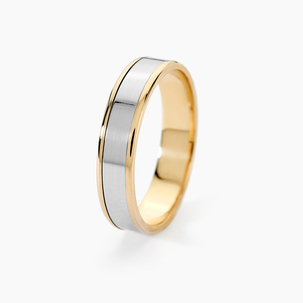 Alliance Hevan Ruban Or Bicolore - Alliances duo Unisex | Marc Orian