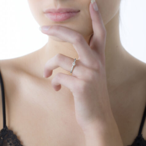 Bague Solitaire Ihsane Or Blanc Diamant - Bagues Solitaire Femme | Marc Orian