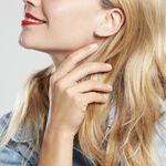 Boucles D'oreilles Puces Justina Argent Blanc Oxyde De Zirconium - Puces Femme | Marc Orian