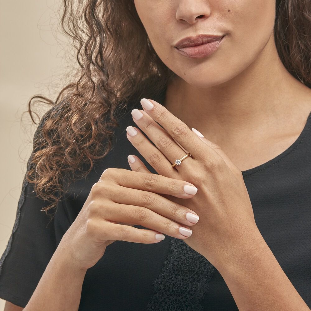 Bague Solitaire Samantha Or Jaune Diamant - Solitaires Femme | Marc Orian