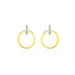 Boucles D'oreilles Pendantes Or Jaune Melissande Diamants - Pendantes Femme | Marc Orian