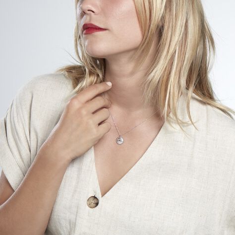 Collier Salvia Argent Blanc Opale - Colliers Femme | Marc Orian