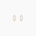 Boucles D'oreilles Puces Dudley Or Jaune Oxyde De Zirconium - Puces Femme | Marc Orian