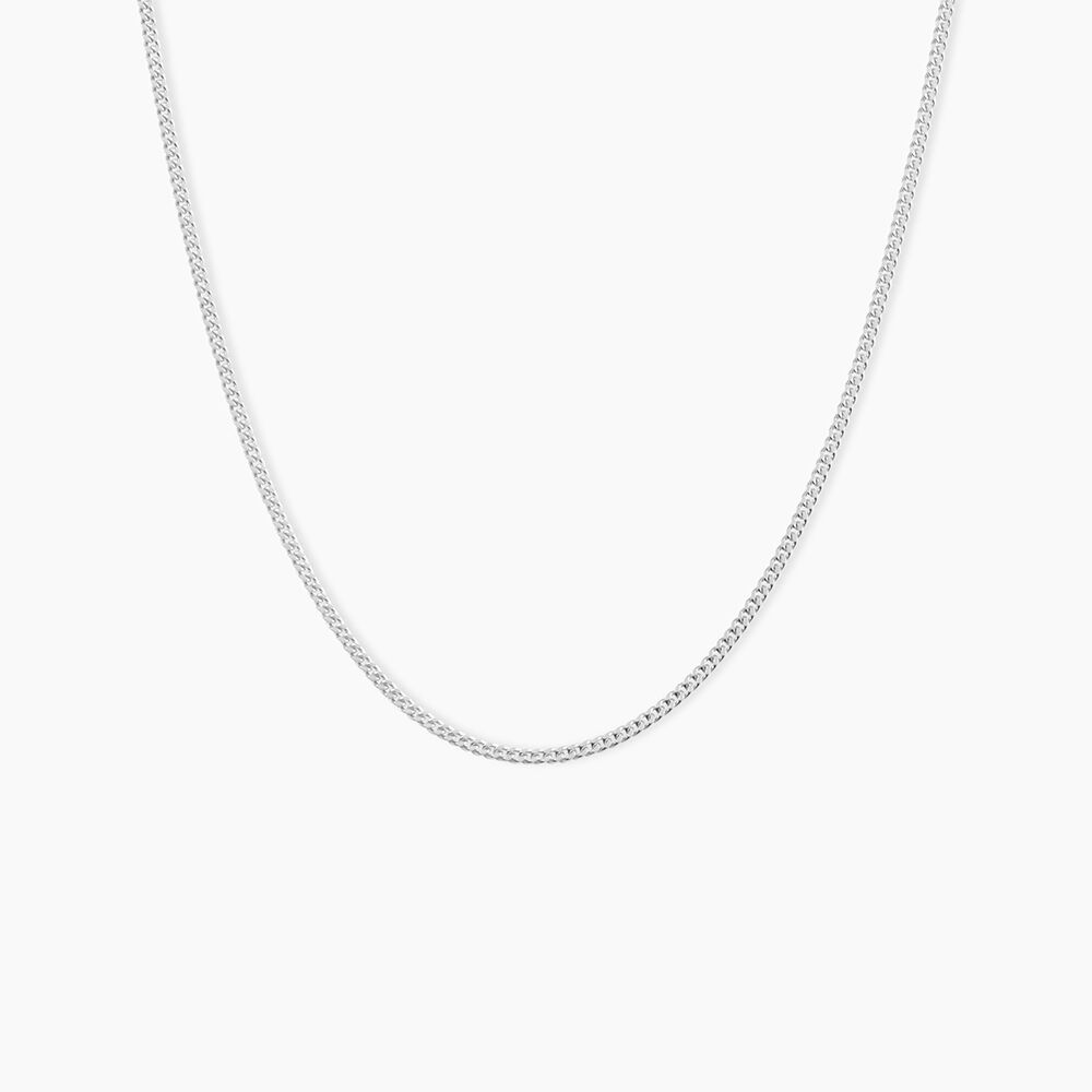 Chaîne Imad Maille Gourmette Or Blanc - Chaines Famille | Marc Orian