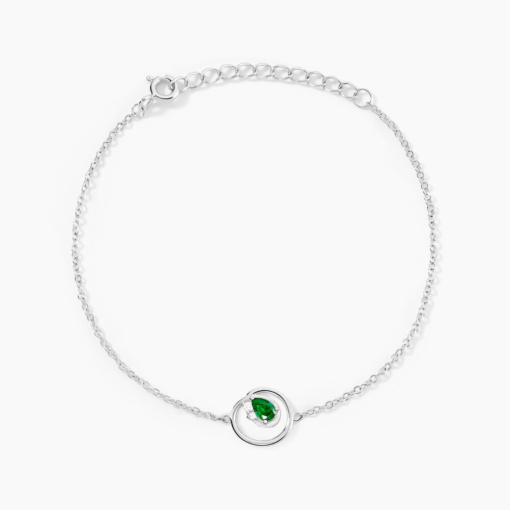 Bracelet Romea Argent Blanc Oxyde De Zirconium - Bracelets chaînes Femme | Marc Orian