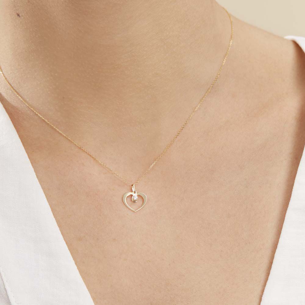 Collier Rohanna Or Jaune Oxyde De Zirconium - Colliers avec pierres Femme | Marc Orian