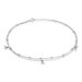 Chaîne De Cheville Kristyna Argent Blanc Amethyste - Chaines de cheville Femme | Marc Orian