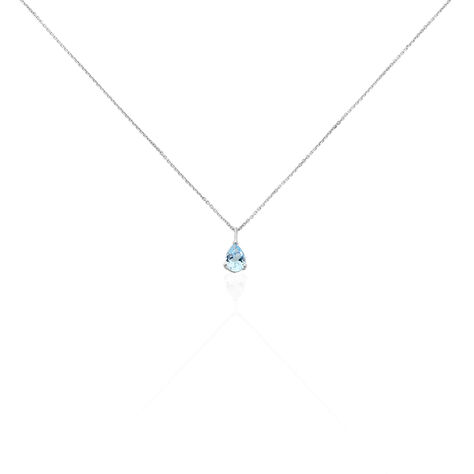 Collier Goutte Or Blanc Topaze - Colliers Femme | Marc Orian