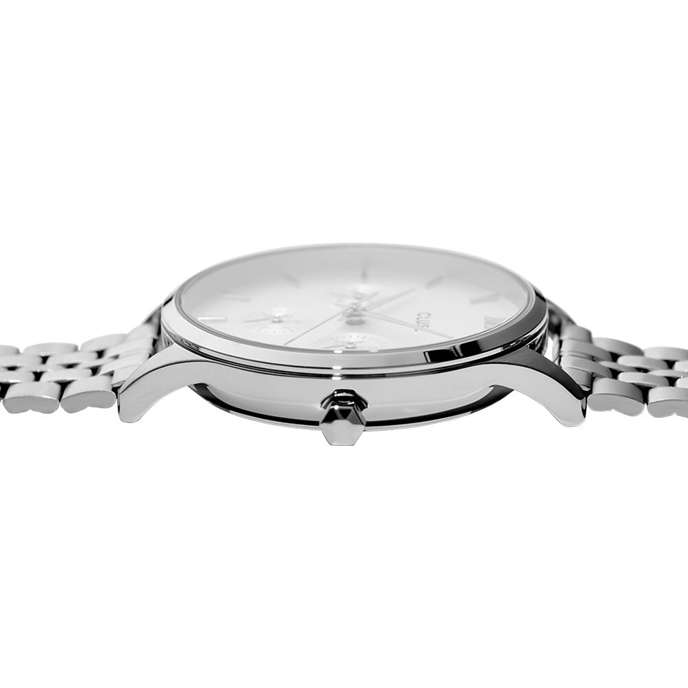 Montre Cluse Minuit Multifonction Argenté - Montres étanches Femme | Marc Orian