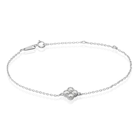 Bracelet Mailys Argent Blanc Oxyde De Zirconium - Bracelets chaînes Femme | Marc Orian